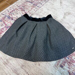Mayoral Kids Girls Gray & Black Skirt Size 7 In Great Shape!!
